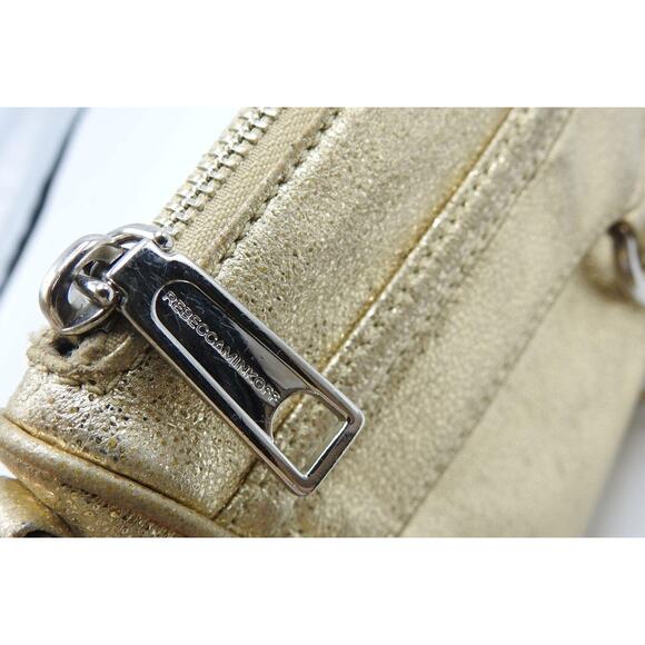 Rebecca Minkoff Mini M.A.C. Metallic Gold Crossbody Bag - Picture 5 of 13